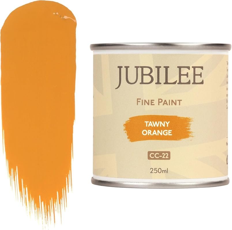 Jubilee Tawny Orange Furniture Paint - Durable Soft Sheen for Outdoor 