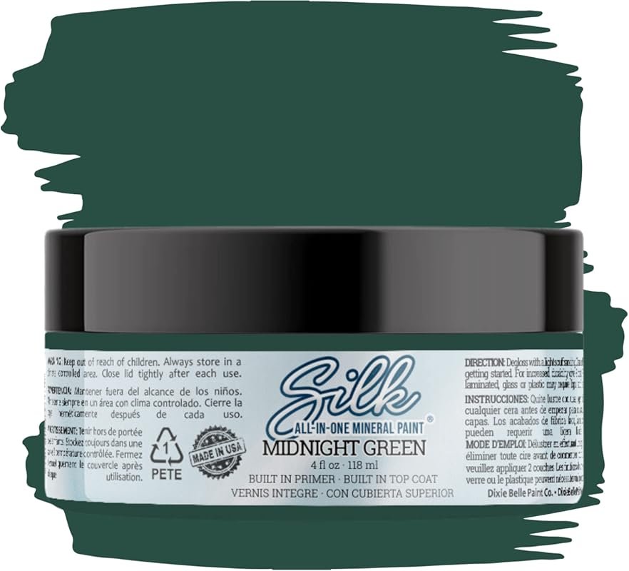 Dixie Belle Silk All-in-One Mineral Furniture Paint: Midnight Green, L