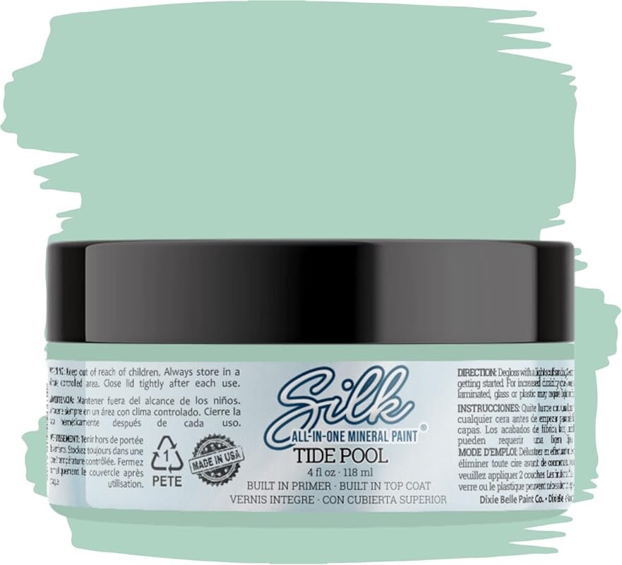 Dixie Belle Silk All-in-One Mineral Paint - Tide Pool  - Light Teal Wa