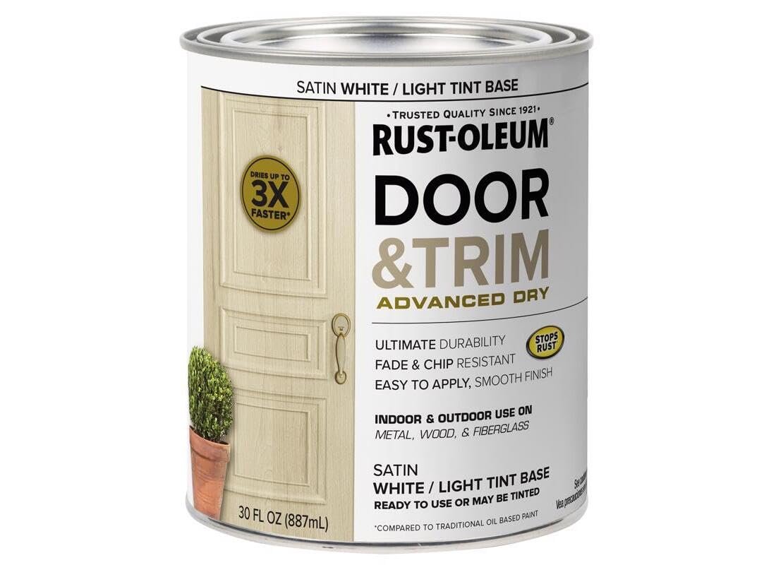 Rustoleum Stops Rust Door and Trim Paint, a durable white exterior lig