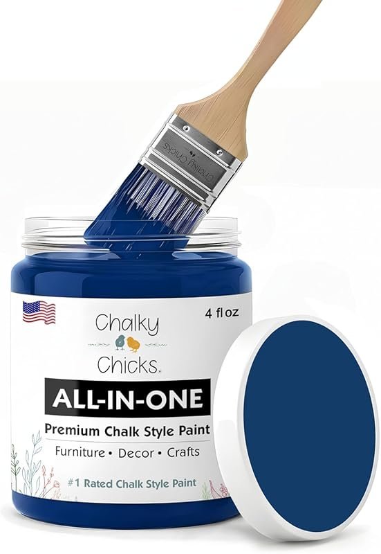 Chalky Chicks All-in-One Chalk Paint for Cabinets - DC Blue Navy, Matt