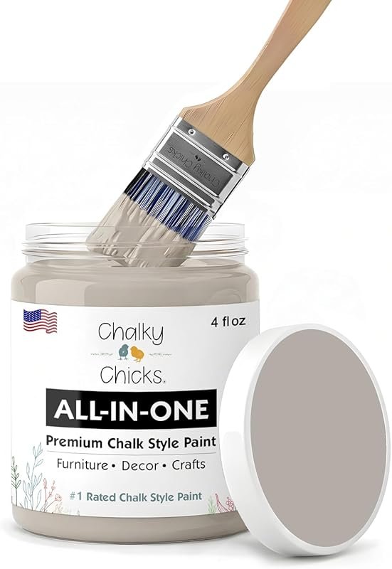 Chalky Chicks Wolf Gray Chalk Paint for Kitchen Cabinets, Matte Finish