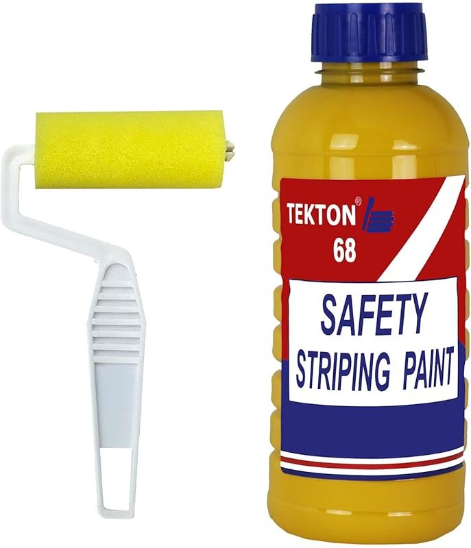 Durable Yellow Safety Striping Paint for Parking Lots, Curbs, Walkways
