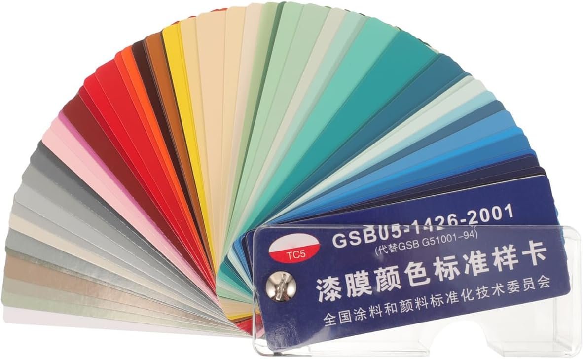 FAVOMOTO 1 Set Paint Sample Cards, Standard 83 Colors Sample Cards Arc