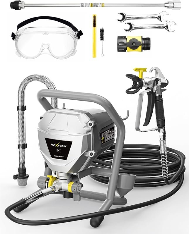 Best MaXpray M1 Airless Paint Sprayer for Interior Walls. Efficient, T