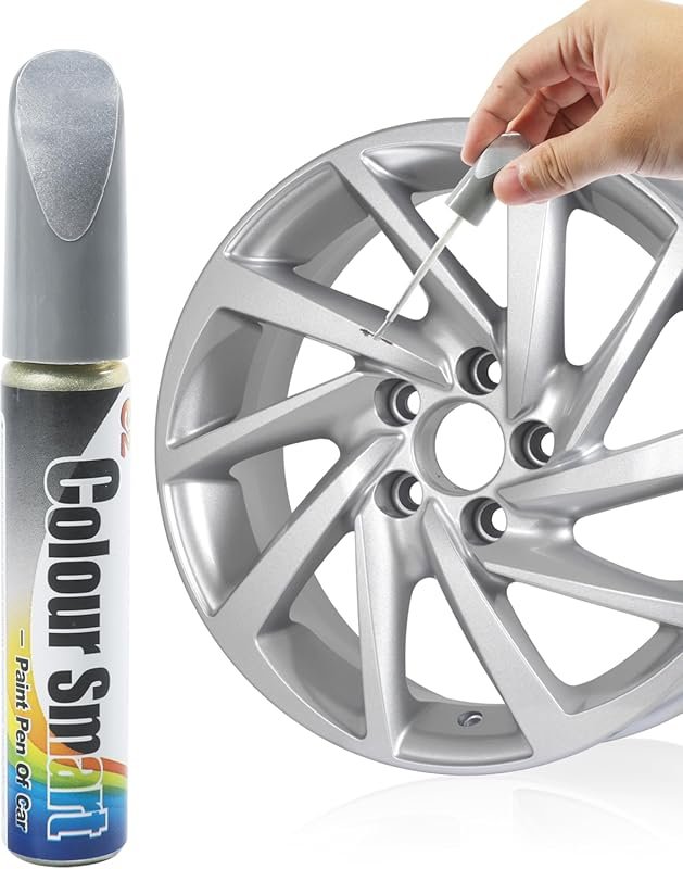 Silver Touch Up Paint Pen for Car Wheels: Automotive Rim Scratch Repai