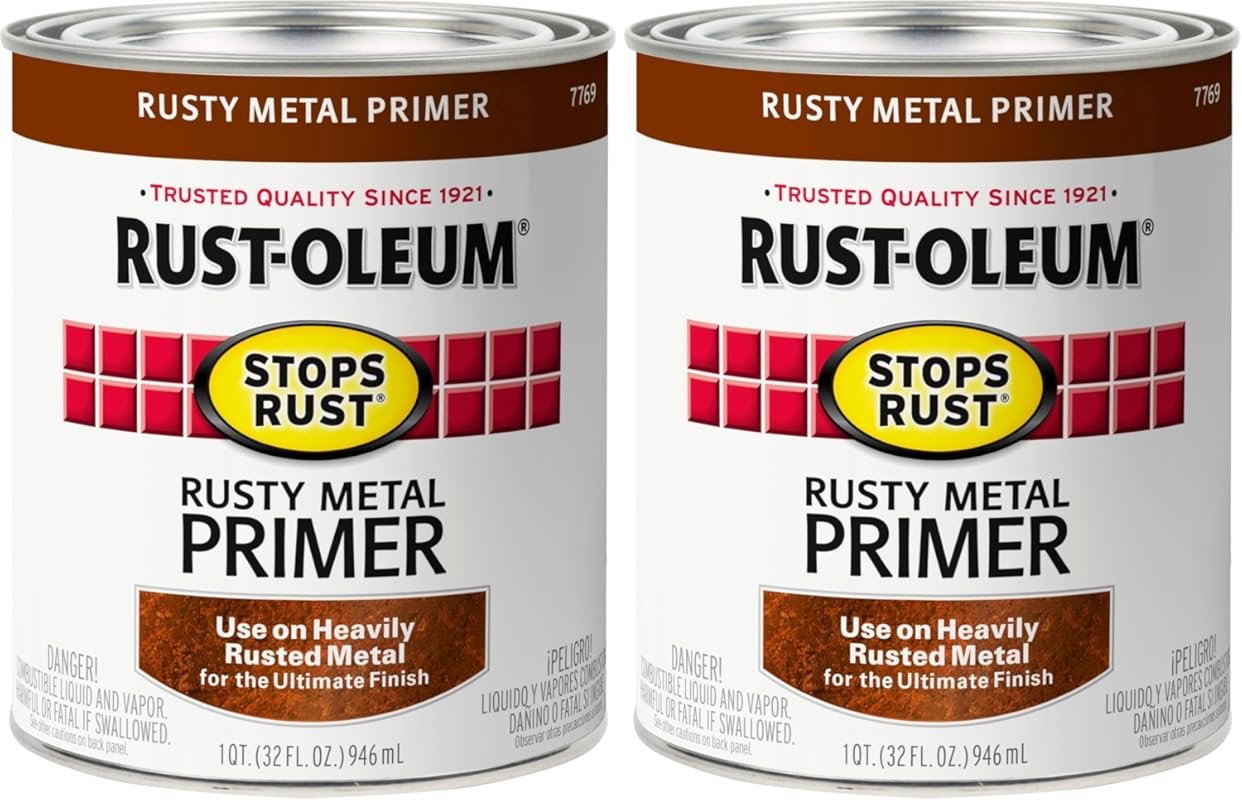 Rust-Oleum 7769502 Protective Enamel Paint Stops Rust, 1 Quarts , Flat