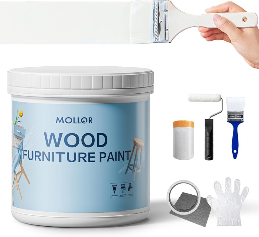 Matte Finish Wood Paint for Furniture, Durable Cabinet Countertop Pain