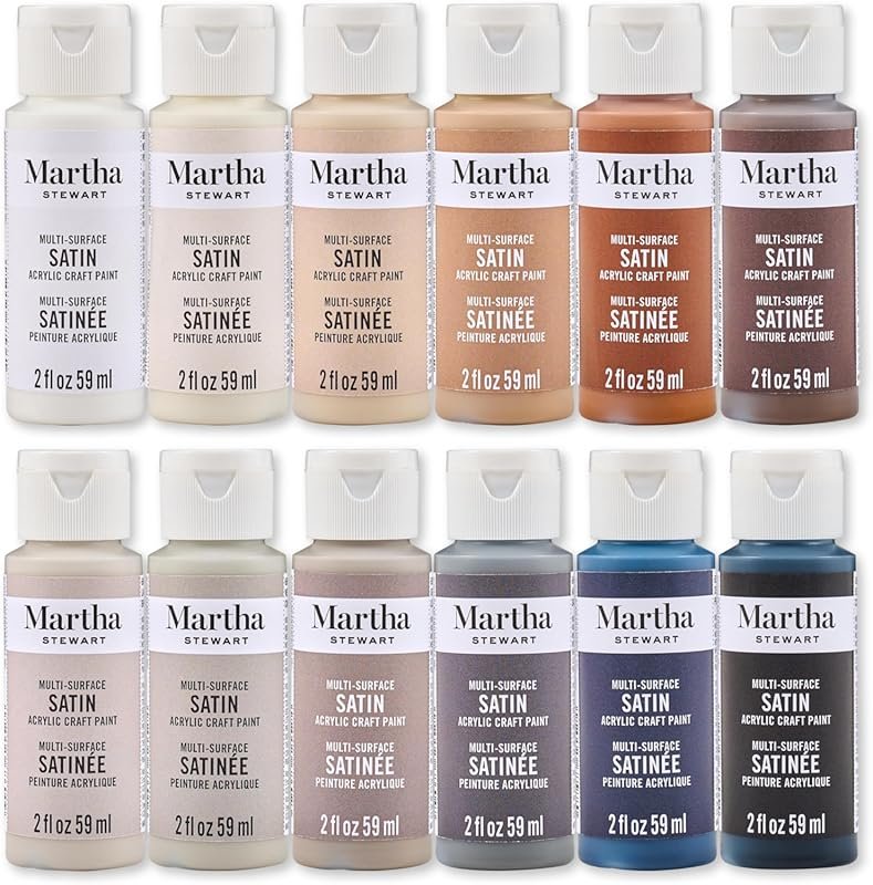 Martha Stewart Multi-Surface Satin Paint Set: A 12-Piece Collection of