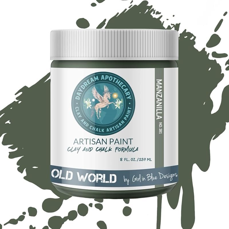Daydream Apothecary Chalk Style Paint: Matte Olive Green for Interior 
