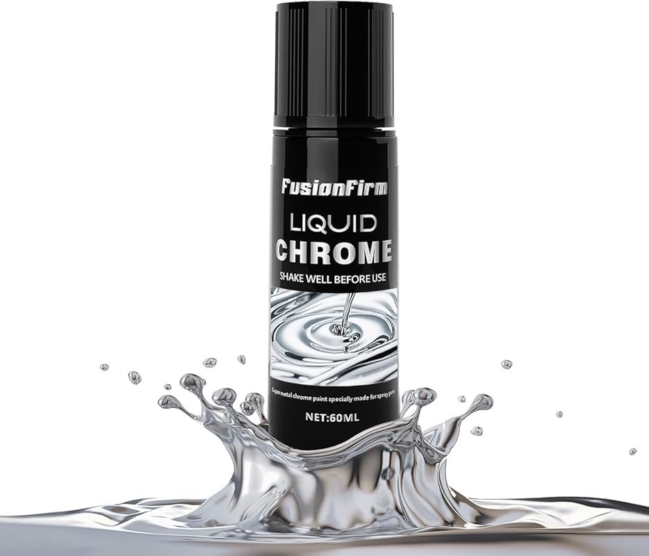 Liquid Leaf Alcohol-Based Silver Airbrush Paint. High Gloss Chrome Fin
