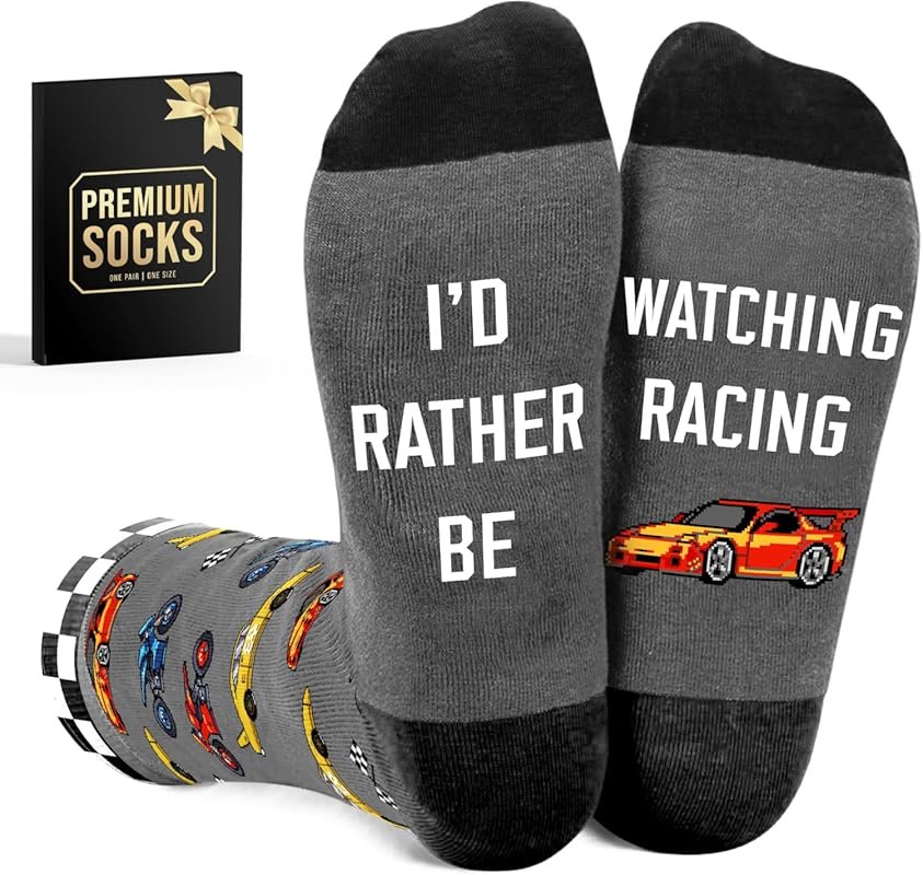 Racing Car Socks: Showcasing Vibrant Designs Inspired by Iconic NASCAR
