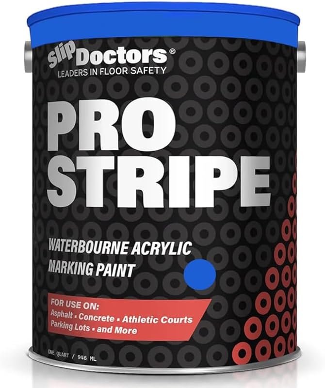 Pro Stripe Line Marking Paint for Courts, Parking Lots, and Surface Re