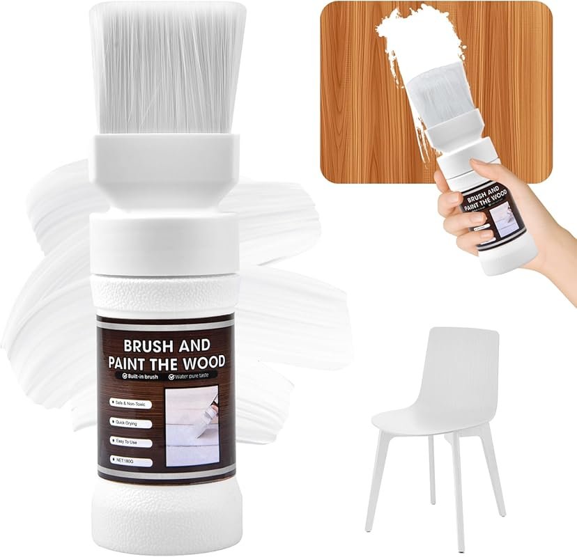 White Wood Touch-Up Paint Pen for Cabinets, Furniture, Metal: No Sandi