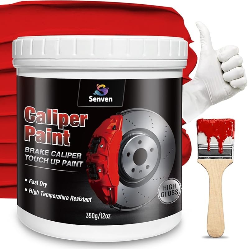 Red Gloss High Temperature Brake Caliper Paint - Heat Resistant Touch 
