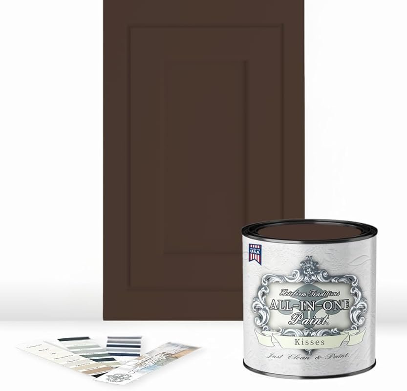 Heirloom Traditions Paint, Kisses: Chocolate Brown Quart for Kitchen C