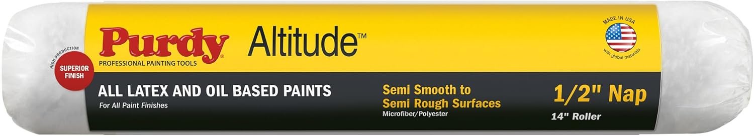 Purdy Altitude Roller Cover: 14 Inch by 1/2 Inch Nap for Even Paint Co