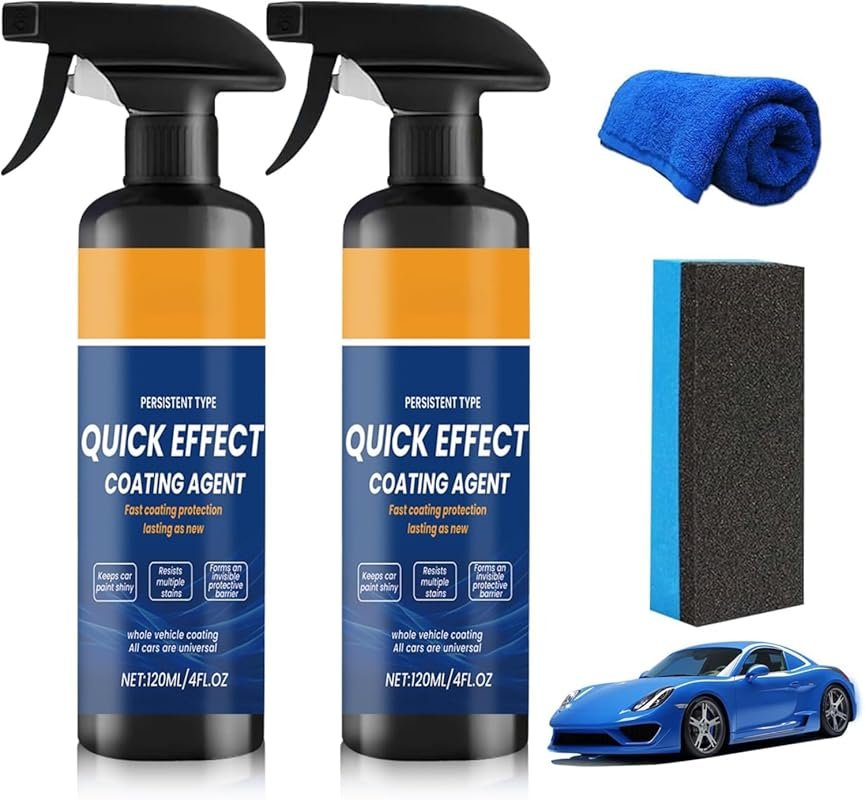 Two-Pack Car Quick Coating Spray for Advanced Paint Protection and Veh