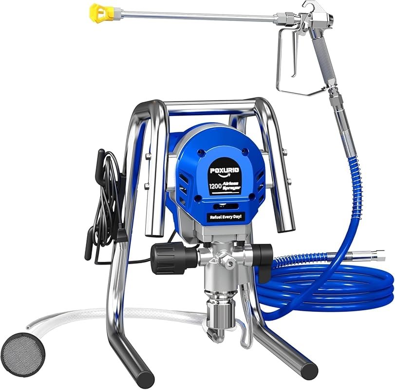 1200W Airless Paint Sprayer, 3300PSI High Efficiency Electric Paint Sp