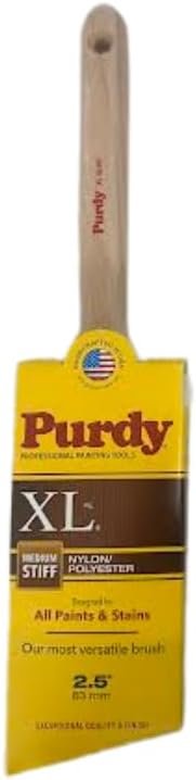 Purdy XL-Glide Medium Stiff Paint Brush: 2.5 Inch for Smooth and Contr