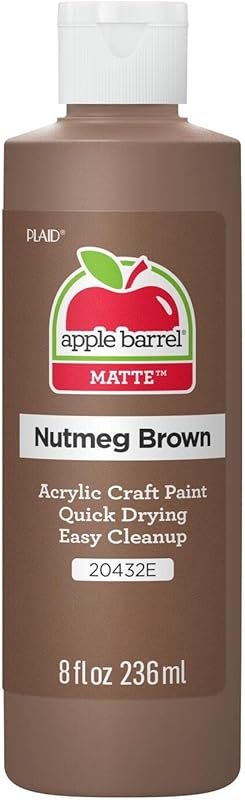 Apple Barrel Nutmeg Matte Acrylic Paint: A Versatile Brown for Art Pro