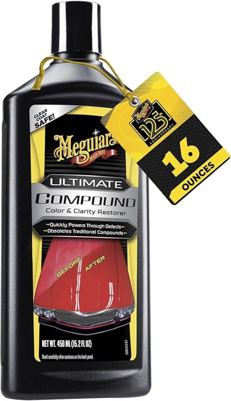 Meguiar’s Ultimate Compound: Pro-Grade Car Scratch Remover for Paint C