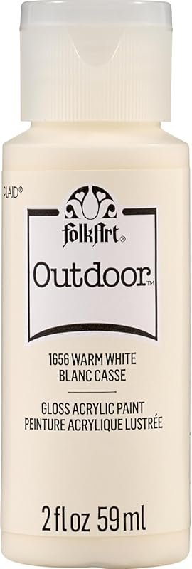 FolkArt Outdoor Acrylic Paint in Warm White, perfect for your exterior