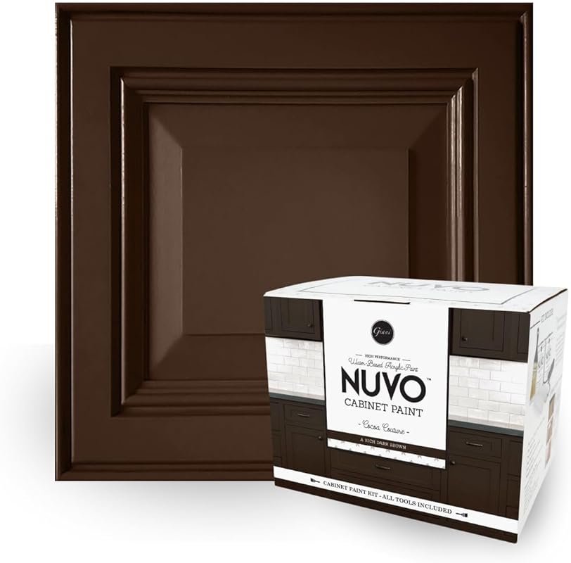 Nuvo Cocoa Couture: Easy DIY Rich Dark Brown Paint Kit for Kitchen Cab