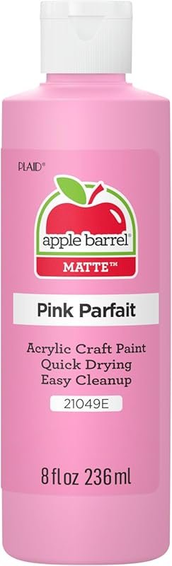 Apple Barrel Pink Parfait acrylic paint, an 8 fl oz choice for charmin