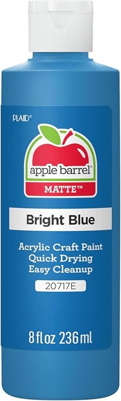 Explore Apple Barrel Matte Acrylic Paint: An Excellent Bright Blue for