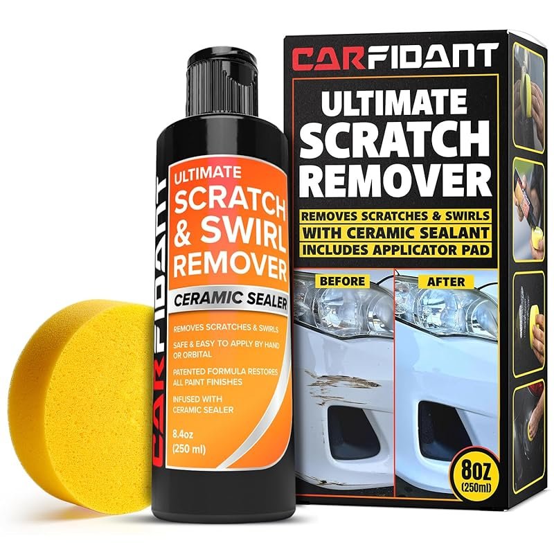 Carfidant Scratch & Swirl Remover Kit: Compound for Car Paint Repair a