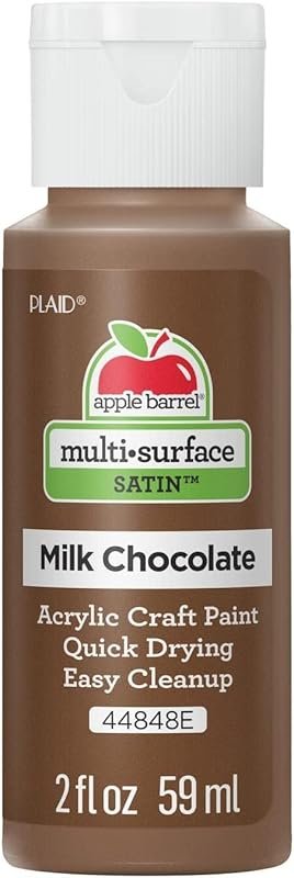 Apple Barrel Multi Surface Acrylic Paint, 44848E, 2 Fl Oz , Milk Choco