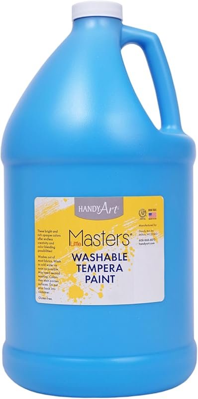 Handy Art Little Masters Light Blue Tempera Paint: Washable, Safe, and
