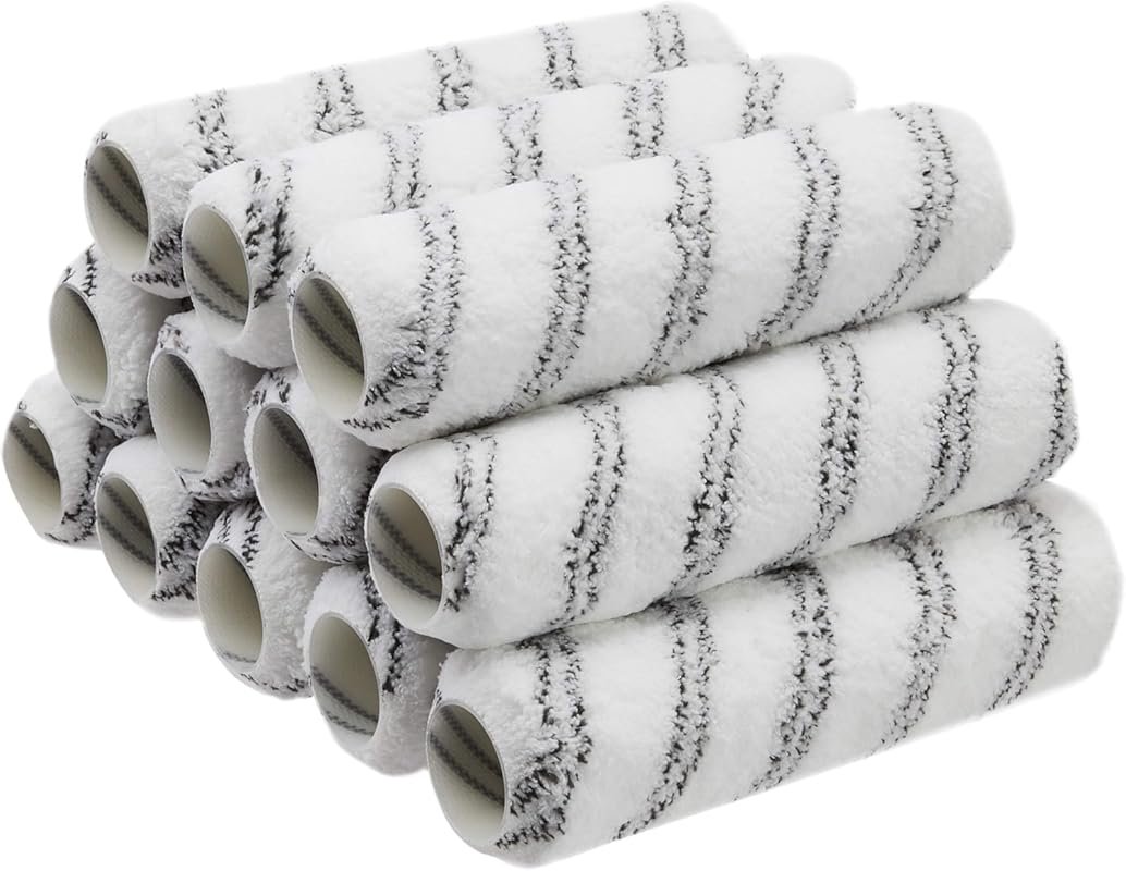 9-Inch Microfiber Paint Roller Covers, 3/8