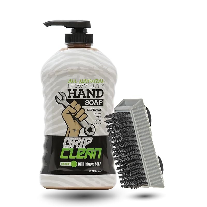 Heavy-Duty Hand Cleaner for Mechanics: Moisturizing Coconut Oil, Lime 