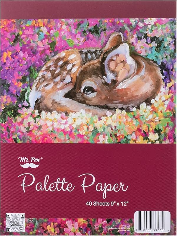 Mr. Pen Acrylic Paint Paper Pad, 9x12 inches, ideal for acrylic art pr