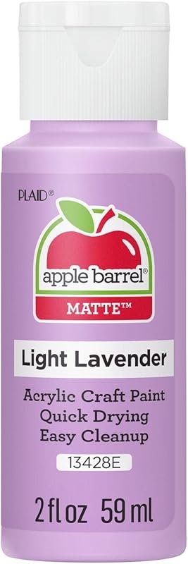 Apple Barrel Light Lavender acrylic paint, 2 fl oz with a smooth matte