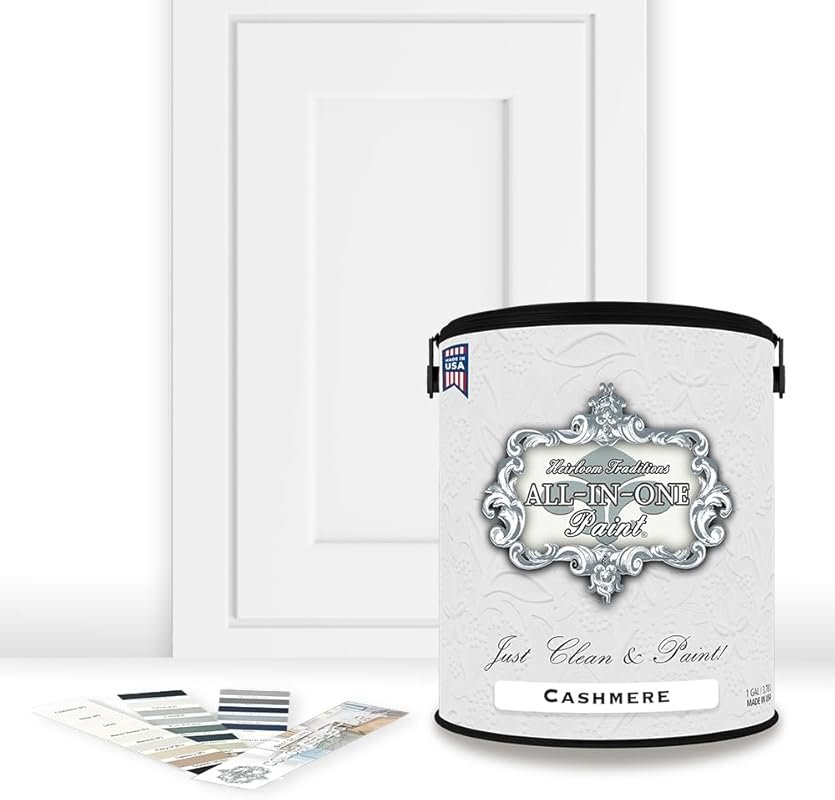 Heirloom Traditions Cashmere White Cabinet Paint: Durable, No-Sanding,