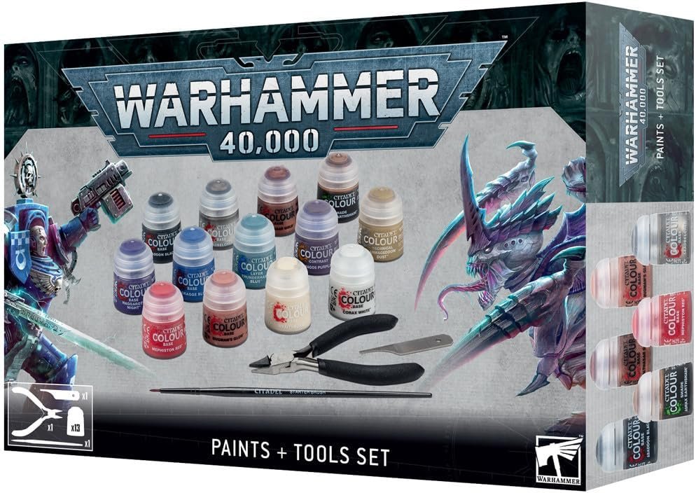 Games Workshop - Warhammer 40,000: Paints + Tools Set