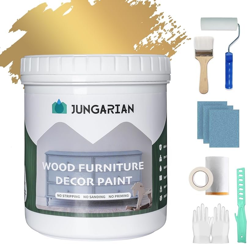 Furniture Paint 32oz with Tools - Water-based & Low Odor All-in-One No