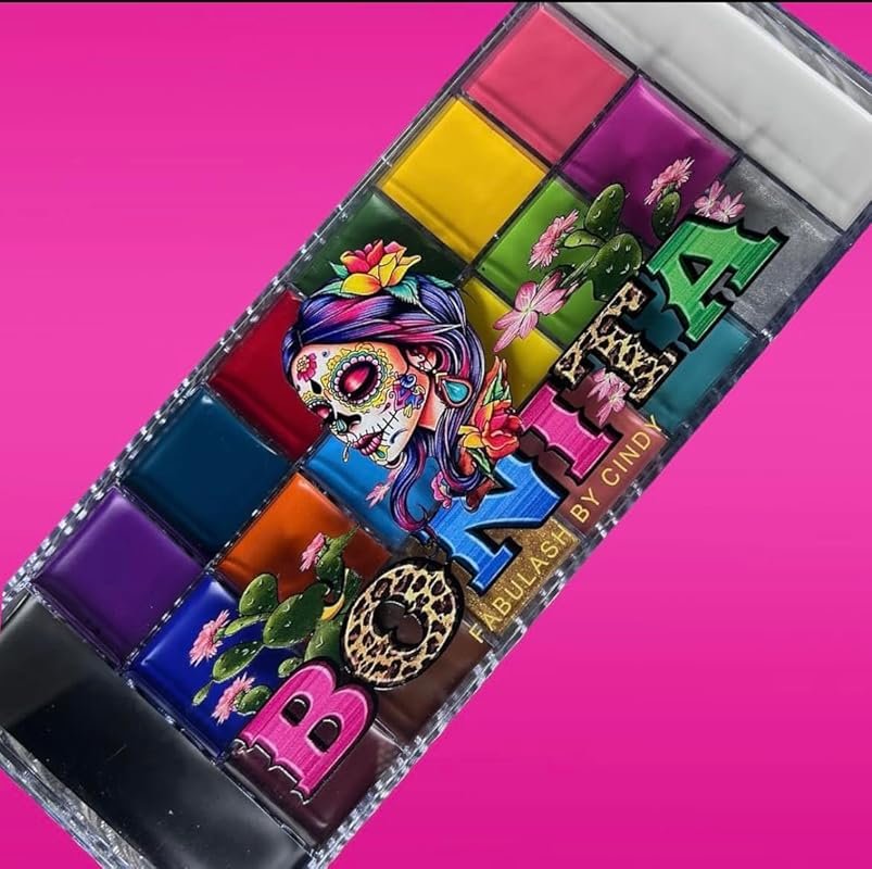 Bonita Face and Body Paint Palette, Ideal for Creative Makeup and Cosp