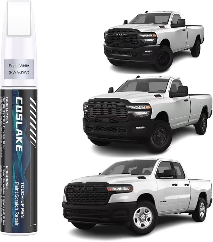 Bright White Car Touch-Up Paint for Dodge Ram: Quick, Easy Scratch Repair