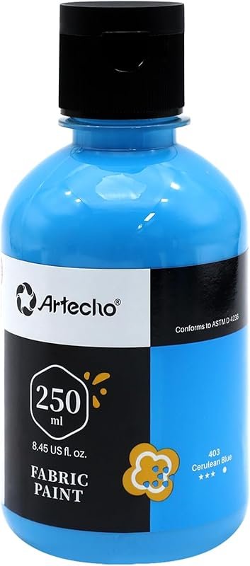 Artecho Blue Fabric Paint: Create Washable and Flexible Designs on You