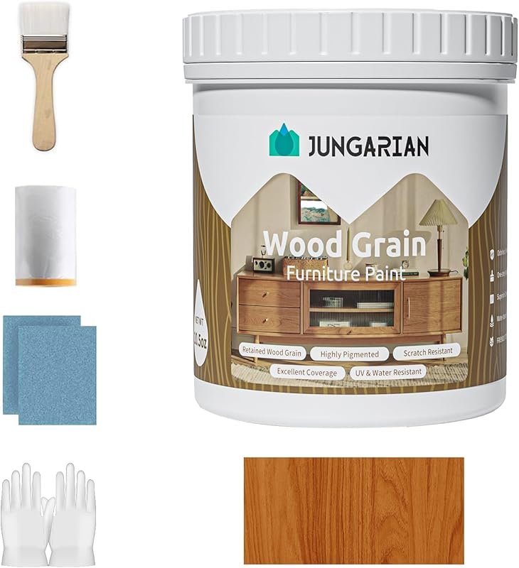 All-in-One Wood Grain Furniture Paint: Outdoor & Indoor, Water-based, 
