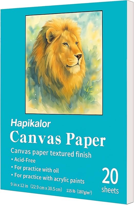 9x12 Inch Canvas Painting Pad, suitable for acrylic art and creative p
