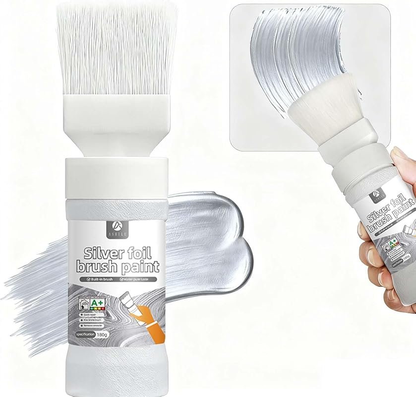 Metallic Silver Paint Pen, Dual Purpose, Quick Dry - Excellent for Woo