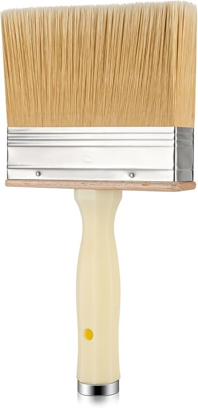 Mister Rui 5-Inch Large Limewash Paint Brush for Decks, Fences, Brick 