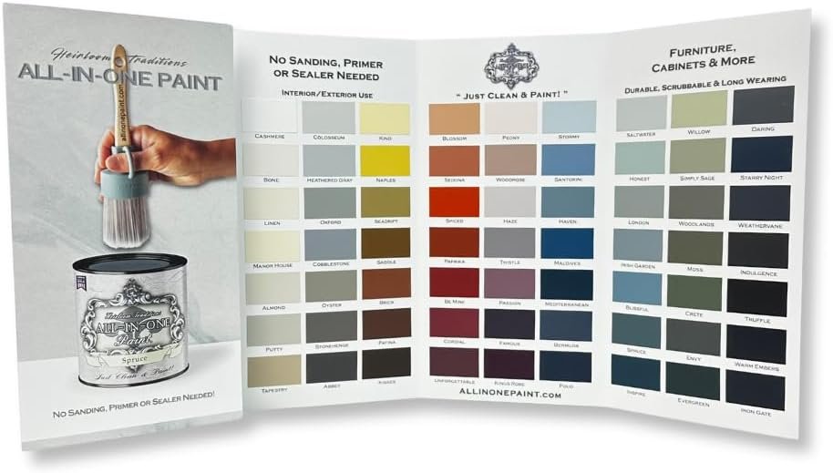 ALL-IN-ONE PAINT by Heirloom Traditions, Color Confidence Card