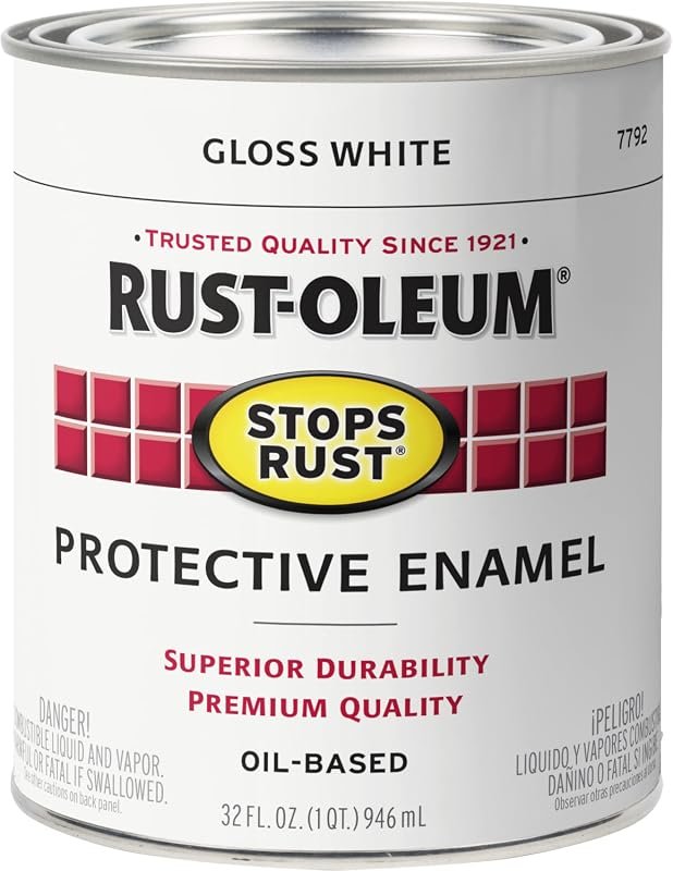 Rust-Oleum Stops Rust Brush-On Protective Enamel Paint in Gloss White 