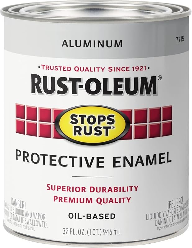 Rust-Oleum Stops Rust Brush-On Protective Enamel Paint in Metallic Aluminum